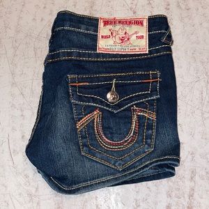True Religion Billy Super T Jean Shorts